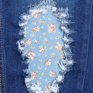 Sugar and Spice Patch, iron on patches for jeans, easy to apply patch, jean repair, fabric patches, handmade