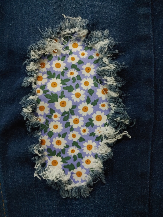 Paper Daisy Patch Iron on Patch for Jeans Easy to Apply Patch Jean