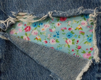 Parche floral de primavera, parches termoadhesivos para vaqueros, parche fácil de aplicar, reparación de vaqueros, parches de tela, hecho a mano