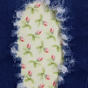 Garden Inspirations Patch, iron on patches for jeans, easy to apply patch, jean repair, fabric patches, handmade