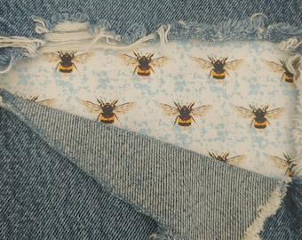 Parche BeeHaven, parches termoadhesivos para jeans, parches fáciles de aplicar, reparación de jeans, parches de tela, hechos a mano, tendencia, estilo, revivir.