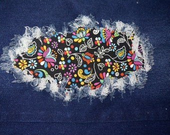 Parche de jardín deslumbrante, parches termoadhesivos para jeans, parche fácil de aplicar, reparación de jeans, parches de tela, hecho a mano