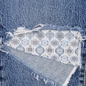 Vintage Lantern Patch, iron on patches for jeans, easy to apply patch, jean repair, fabric patches, handmade