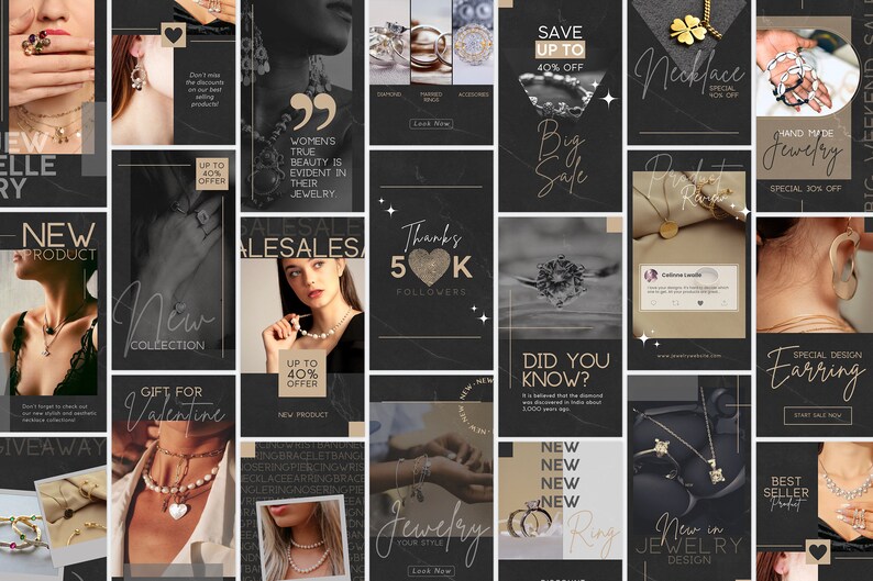 Jewelry Instagram Business Post, Fashion Accessories Template, Jewelry Collection Marketing Banner, Trendy Necklace Story, Editable Canva, Jewellery Banner, Kit, Accessories Seller Branding, Online Ring Shop, Bracelet IG Post, Facebook Banner, Engagement Booster, Green and Beige, Influencer Banner, Earring Branding Bundle, DIY Digital Flyer, Small Business, Premade Template, Instant Download.