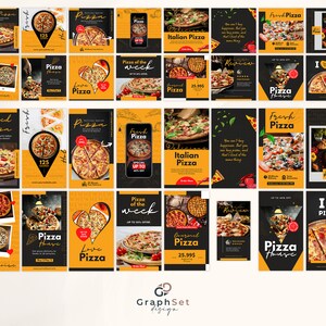 Pizza Instagram Posts Template, Fast Food Menu Marketing Branding Kit, Pizza Shop Social Media Flyers, DIY Restaurant Canva Banner, Digital Art, Dinner, Gift, Pepperoni Pizza, Pizza Box, Food Influencer Post, Blogger Template, Engagement Booster, Small Business, Pizza Online Order, Fast Food IG Marketing Bundle, Pizza IG Post, Story Template, Food Brand Kit, Green and Red Template, Italian Pizza Ad Banner, DIY Flyer Design, Premade Template, Instant Download.