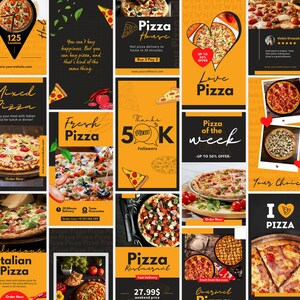 Pizza Instagram Posts Template, Fast Food Menu Marketing Branding Kit, Pizza Shop Social Media Flyers, DIY Restaurant Canva Banner, Digital Art, Dinner, Gift, Pepperoni Pizza, Pizza Box, Food Influencer Post, Blogger Template, Engagement Booster, Small Business, Pizza Online Order, Fast Food IG Marketing Bundle, Pizza IG Post, Story Template, Food Brand Kit, Green and Red Template, Italian Pizza Ad Banner, DIY Flyer Design, Premade Template, Instant Download.