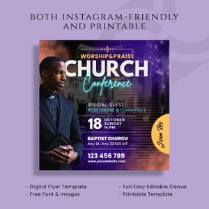 Church Flyer Template, Worship Event Banner, Christian Invitation Post, Bible Study Flyer, Sunday Service Banner, Editable Canva Flyer, Church Event Flyer, Worship Banner, Christian Event Post, Bible Study Flyer, Sunday Service Flyer, Faith Based Post, Spiritual Event Flyer, Church Invite Canva, Pastor Event Flyer, Church Service Banner, Church Event Flyer, Religious Event Post, Spiritual Event Banner, Christian Event Flyer, Instant Download, Premade Template.