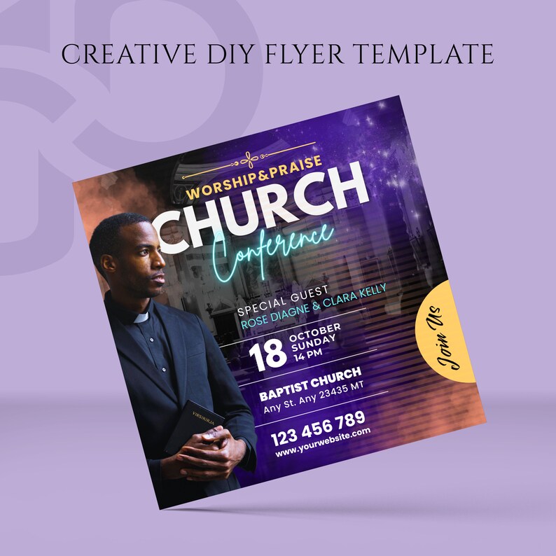 Church Flyer Template, Worship Event Banner, Christian Invitation Post, Bible Study Flyer, Sunday Service Banner, Editable Canva Flyer, Church Event Flyer, Worship Banner, Christian Event Post, Bible Study Flyer, Sunday Service Flyer, Faith Based Post, Spiritual Event Flyer, Church Invite Canva, Pastor Event Flyer, Church Service Banner, Church Event Flyer, Religious Event Post, Spiritual Event Banner, Christian Event Flyer, Instant Download, Premade Template.
