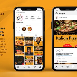 Pizza Instagram Posts Template, Fast Food Menu Marketing Branding Kit, Pizza Shop Social Media Flyers, DIY Restaurant Canva Banner, Digital Art, Dinner, Gift, Pepperoni Pizza, Pizza Box, Food Influencer Post, Blogger Template, Engagement Booster, Small Business, Pizza Online Order, Fast Food IG Marketing Bundle, Pizza IG Post, Story Template, Food Brand Kit, Green and Red Template, Italian Pizza Ad Banner, DIY Flyer Design, Premade Template, Instant Download.