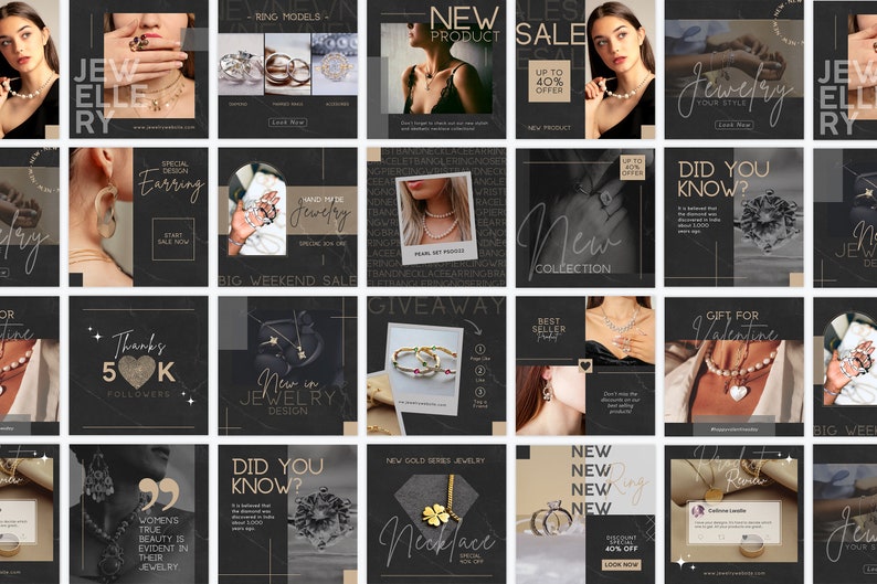 Jewelry Instagram Business Post, Fashion Accessories Template, Jewelry Collection Marketing Banner, Trendy Necklace Story, Editable Canva, Jewellery Banner, Kit, Accessories Seller Branding, Online Ring Shop, Bracelet IG Post, Facebook Banner, Engagement Booster, Green and Beige, Influencer Banner, Earring Branding Bundle, DIY Digital Flyer, Small Business, Premade Template, Instant Download.