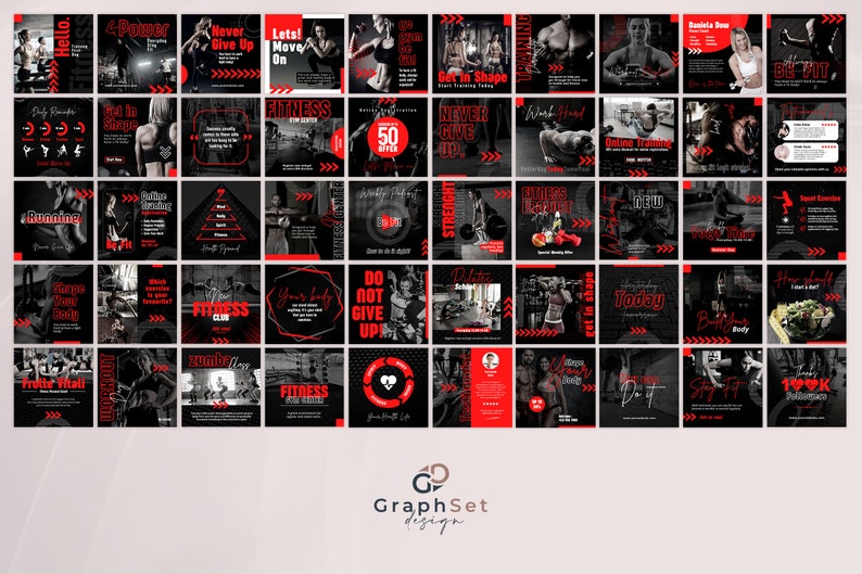 Fitness Instagram Post, Gym Marketing Bundle, Social Media Flyer, Coaching Brand Kit, Wellness Template, Red Workout Banner, Editable Canva, Sport Motivation, Fitness Trainer Post, Gym Coach Post, Engagement Booster, Small Business, Influencer Template, Red and Black, Nutrition IG Post, Body Shaping, Pricing List, Trainer Program, Premade Template, Digital Flyer, Printable Poster, Facebook Cover, Website Slider, Workout Coach, Wellness Banner Design, Nutrition Slider, Fitness Salon Feed