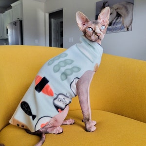 Sphynx Kitten Tunic - Sushi Kitten Sweater XS