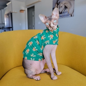 Sphynx Cat Easy-On Shirt - Oh Deer Christmas Cat Clothes
