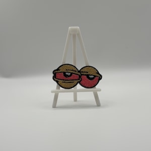 Embroidered “Baked Eyes” Patch – Funny Iron On Patch – Stoner Gift – Red & Droopy