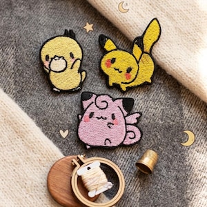 Chibi Monster Embroidered Iron On Patch | Anime Inspired