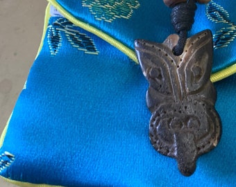 Sort de protection amulette de sorcellerie anxiété pendentif chaman empathique sorts collier talisman magique guérison spirituelle sorcière bijoux Santa Muerte