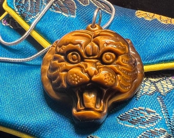 虎の保護呪文、魔術のお守りペンダント、シャーマン、幸運のネックレス