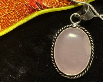 Heilsteine Liebeszauber Schutzamulett Anhänger Schamane Glücksbringer Kette Glück 925 Sterling Silber Kette Rosa Rosenquarz