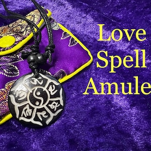 Collana con amuleto e ciondolo con incantesimo d'amore, talismano hoodoo Voodoo, ciondolo con gioielli da dea