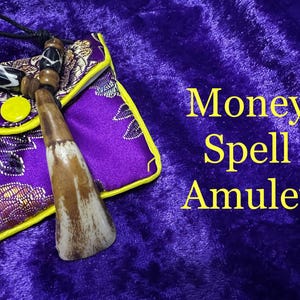 Money spell healing amulet necklace pendant voodoo hoodoo protection ceremonial magic talisman goddess jewelry