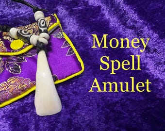 Money Spell Amulet for Wealth Prosperity Abundance Talisman Lucky Charm for Success Manifestation Rituals by Moon Goddess Katrina