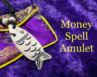 Money Spell Amulet for Wealth Prosperity Abundance Talisman Lucky Charm for Success Manifestation Rituals by Moon Goddess Katrina