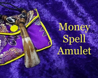 Money Spell Amulet for Wealth Prosperity Abundance Talisman Lucky Charm for Success Manifestation Rituals by Moon Goddess Katrina