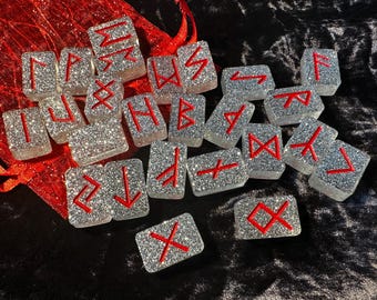 Juego de herramientas de adivinación de runas nórdicas para brujería, suministros para brujería, regalo para principiantes, resina, Libro de las Sombras, vikingo, nórdico pagano.