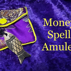 Money spell healing amulet necklace pendant voodoo hoodoo protection talisman goddess jewelry MoonGoddessKatrina
