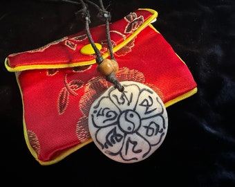 Love spell healing amulet necklace Witchcraft pendant voodoo hoodoo protection ceremonial Santa Muerte magic talisman Witchy goddess jewelry