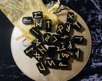 Conjunto de herramientas de adivinación de runas nórdicas de brujería, suministros para brujería, regalo de brujería para principiantes, runas de resina, Libro de las Sombras, vikingo, nórdico pagano