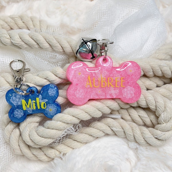 Butterfly dog tag