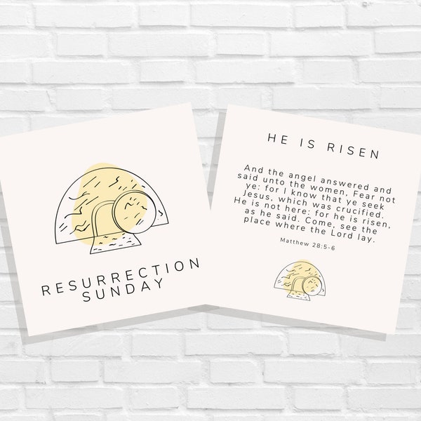 Holy Week Easter Cards/Easter Countdown/Christian Easter Cards/Sunday School Print/Children's Easter Story