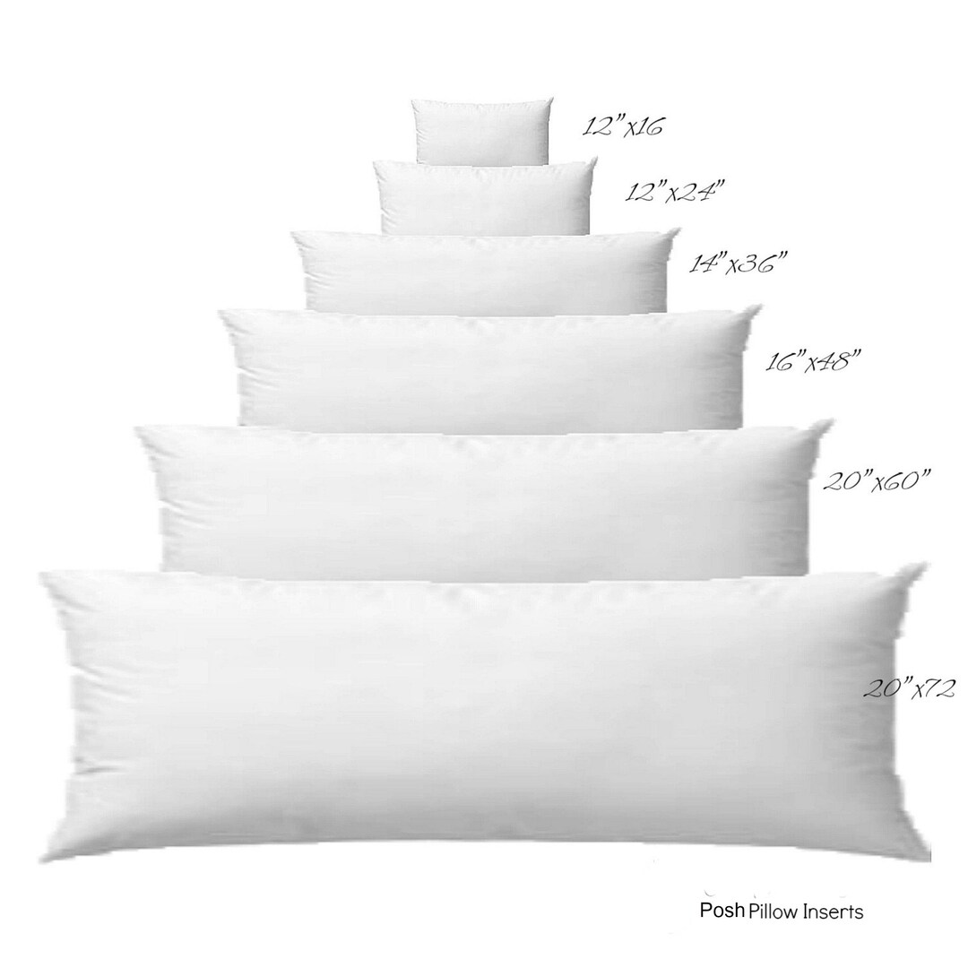Plush, Practical, Poly Filled Pillow Inserts, All Shapes and Sizes