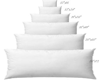 Handmade Pillow Inserts, Custom Shapes, Sofa, Bed, Body Pillows