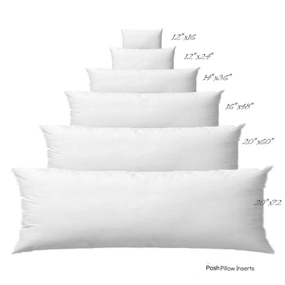 Custom Size Insert, EVERY SIZE Pillow Insert, Any Width, Any