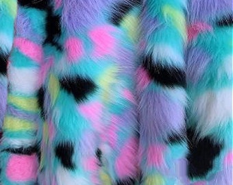 Animal Friendly Faux Fur Shag Fur/ Remnant Fur/ Multiple Sizes Available/ Craft Fur/Multi Color Tones