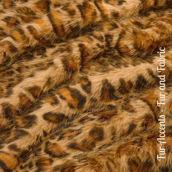 Animal Friendly Faux Fur Shag Fur/ Remnant Fur/ Multiple Sizes Available/ Craft Fur/ Eyelash Leopard Fur