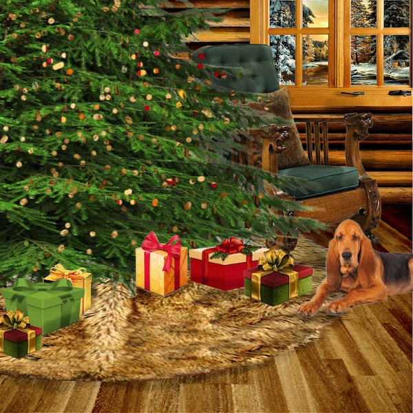 Faux Fur Tree Skirt Etsy