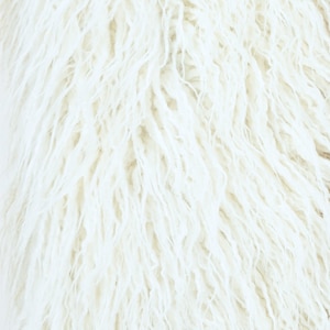Animal Friendly Faux Fur Shag Fur/ Remnant Fur/ Multiple Sizes Available/ Craft Fur/White Mongolian Fur