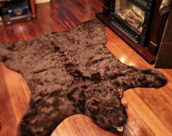 クマの毛皮のラグ - ハンドメイド - リアル - 実物大 - 高級毛皮