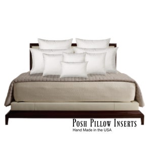 Plush, Practical, Poly Filled Pillow Inserts, All Shapes and Sizes, Sofa Pillows, Bed Pillows, Body Pillows, Euro, Custom, Handmade in USA