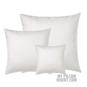 Plush, Practical, Poly Filled Pillow Inserts, All Shapes and Sizes, Sofa Pillows, Bed Pillows, Body Pillows, Euro, Custom, Handmade in USA