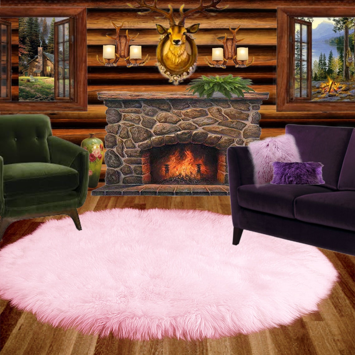 Animal Friendly Bear Skin Rug Animal Friendly Faux Fur All Etsy