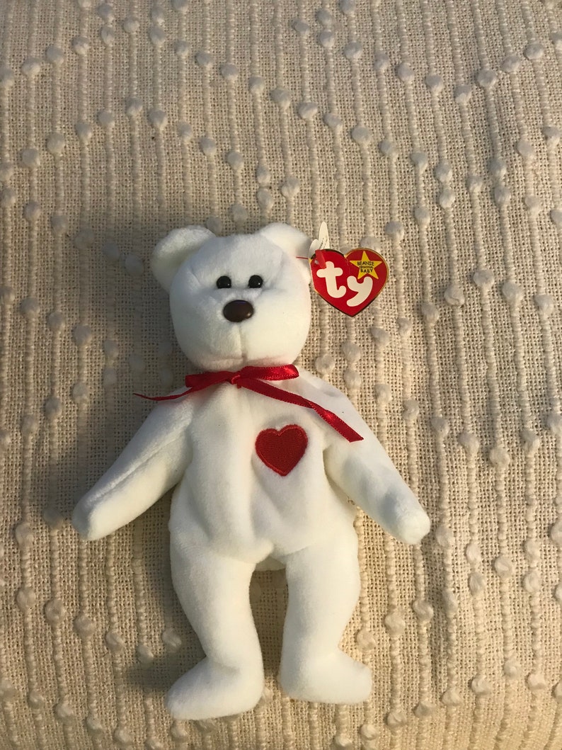 RARE Valentino Beanie Baby Bear, Original 1st Edition, 1994 Style 4058 ...