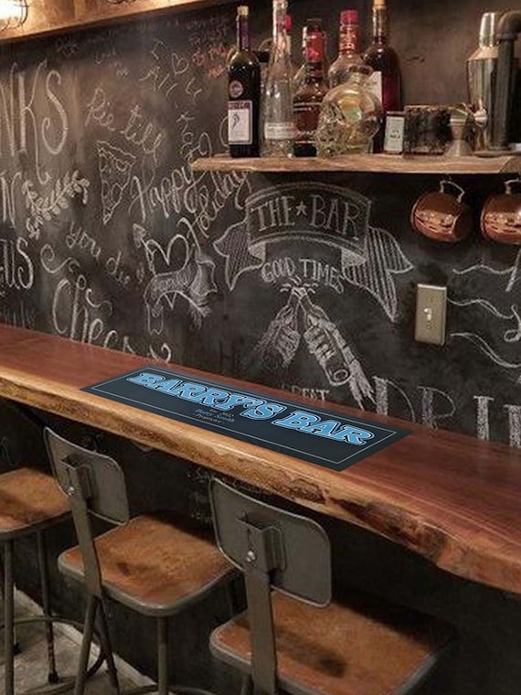 Custom Bar Mat Etsy