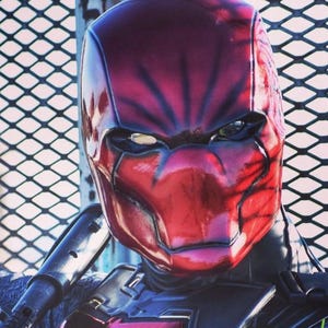 Red hood Rebirth Helmet HQ Resin