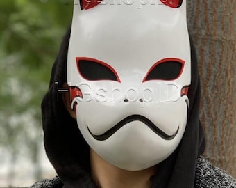 手描き樹脂製忍者マスク：伝統的な侍のコスプレ - Etsy 日本