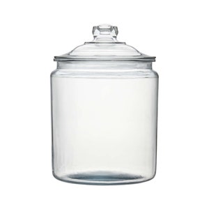 2 Gallon Large Vintage Apothecary Glass Jar & Lid Decorative Chic Display Centerpiece Home Decor