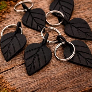 Hand Forged Blacksmith Leaf Keyring | Keychain | Pendant | Necklace | Light Pull | Blind Pull